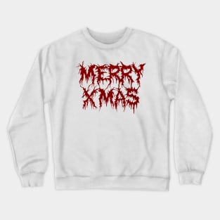 Red Metal Merry Xmas Crewneck Sweatshirt